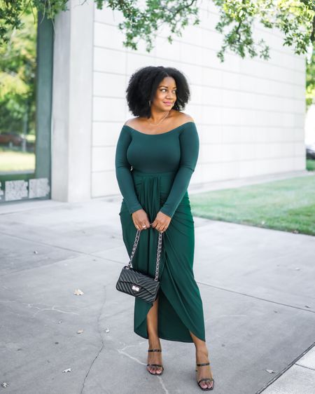 Love this off shoulder top (that’s on Prime Early Access deal today!) paired with this wrap skirt! This skirt is so flattering that I have it in 3 colors. Pairing it with the same color too makes it look like a dress! Perfect for dinner, date night, or a wedding! Both the top and the skirt are TTS. @amazonfashion #founditonamazon

#LTKunder50 #LTKstyletip #LTKsalealert