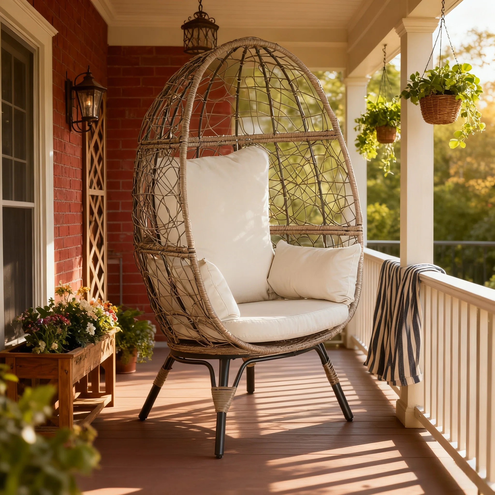 Hagaman Wicker Outdoor Lounge Chair | Wayfair North America