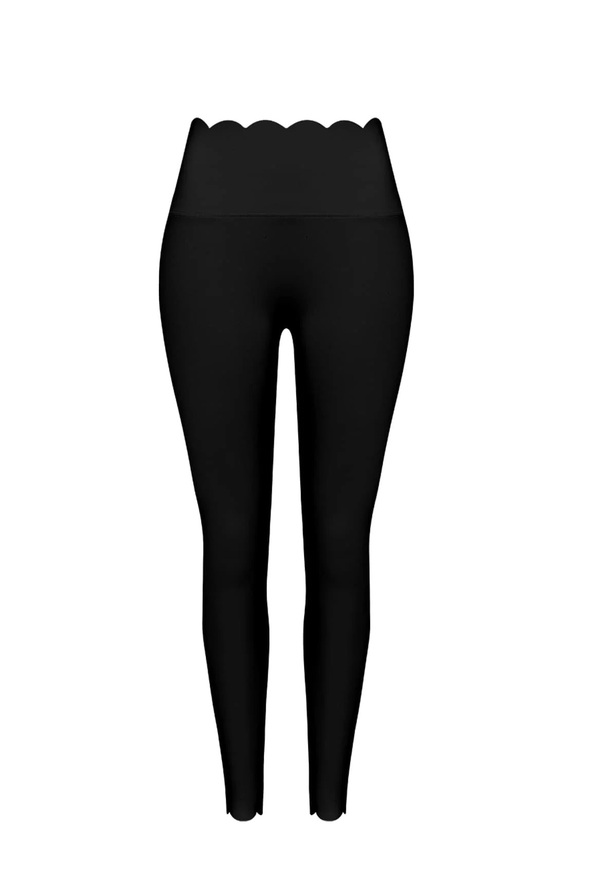 High-Waist Scallop Scrunch Legging | WISKIIACTIVE