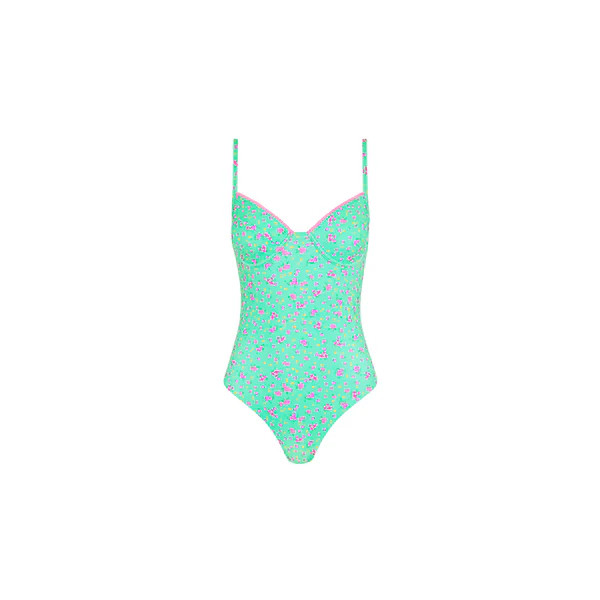 Decorative Underwire Cheeky One Piece - Mint Macaron | Kulani Kinis US