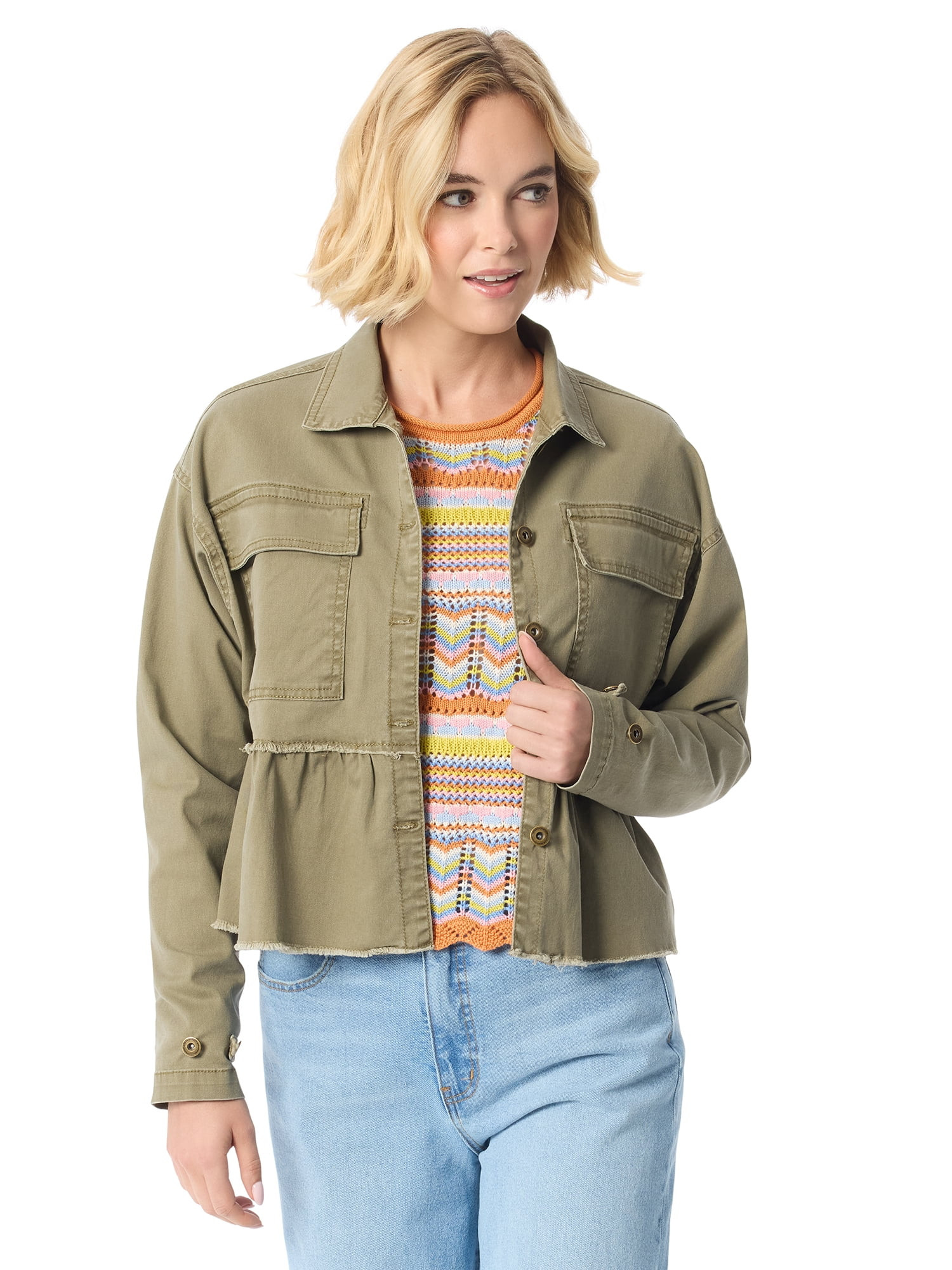 Jessica Simpson Women's and Women's Plus Swing Utility Jacket XS-4X | Walmart (US)