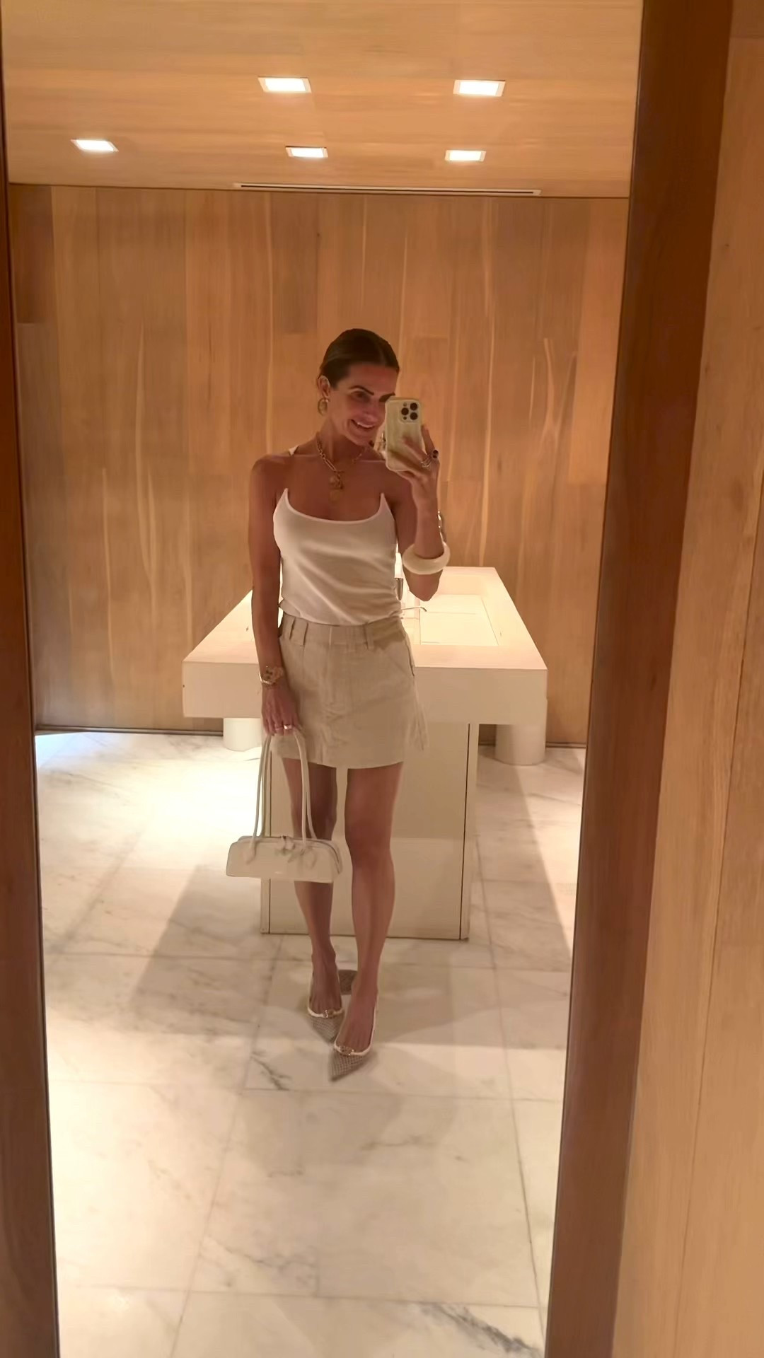 night 5 south beach…casual yet chic & nothing more perfect than white & khaki for the night🐚 on my way to the @editionhotels & the @matadorroom 

it was amazing w the best music & vibes (it’s one of my fav places to go here) 

wearing a chic linen skort (for <$100) that i own & comes in several different colors (it’s so comfy, just perfect for summer & your next vacation) 

runs tts i can wear the size 4 or a 6 for a slouchier look 

invisible tank (also comes in silk as well) i am loving it sm & also comes in several colors also 

paired w some kitten heels, my summer handbag too! 

also linked other fav linen skirts as well that i love &/ or own 

#LTKItBag #LTKFindsUnder100 #LTKSaleAlert