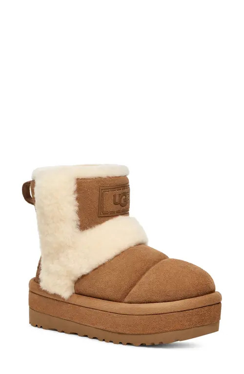 UGG(r) Classic Chillapeak Genuine Shearling Trimmed Boot in Chestnut at Nordstrom, Size 9 | Nordstrom