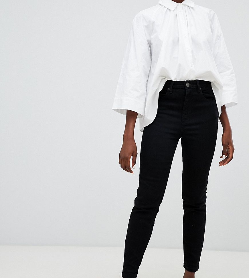 ASOS DESIGN Farleigh high waist slim mom jeans in clean black - Black | ASOS US