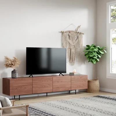 86.5" TV Stand With Cable Management & Storage | Wayfair North America