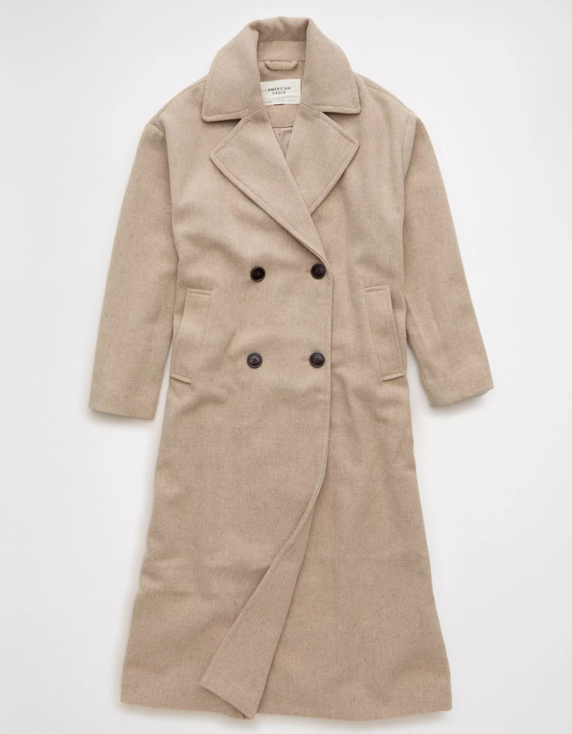 AE Wool Blend Topcoat | American Eagle Outfitters (US & CA)