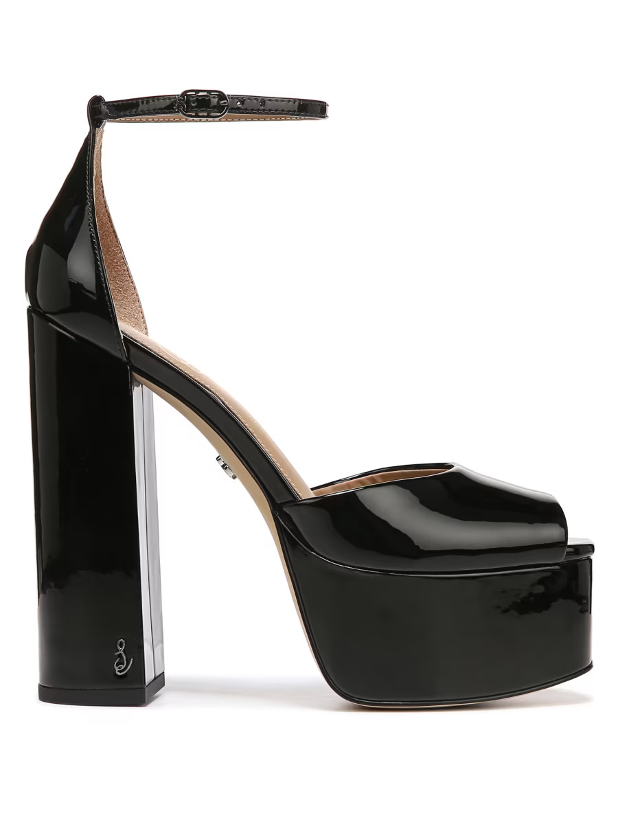 Kori 110MM Faux Patent Leather Platform Sandals | Saks Fifth Avenue