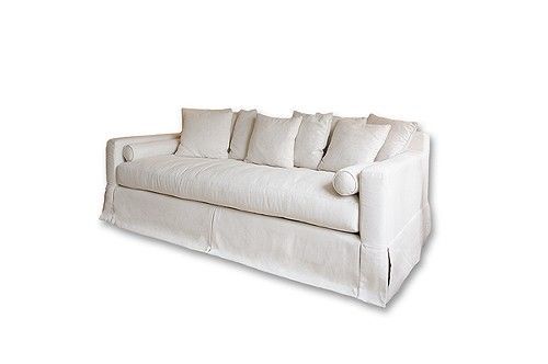 Elements Fine Home Furnishings Haley Fabric Seashell Sofa | Unbeatable Sale