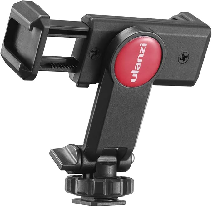 ULANZI Universal Phone Tripod Mount with Cold Shoe Mount, Rotates and Adjustable Clamp Holder Sma... | Amazon (US)