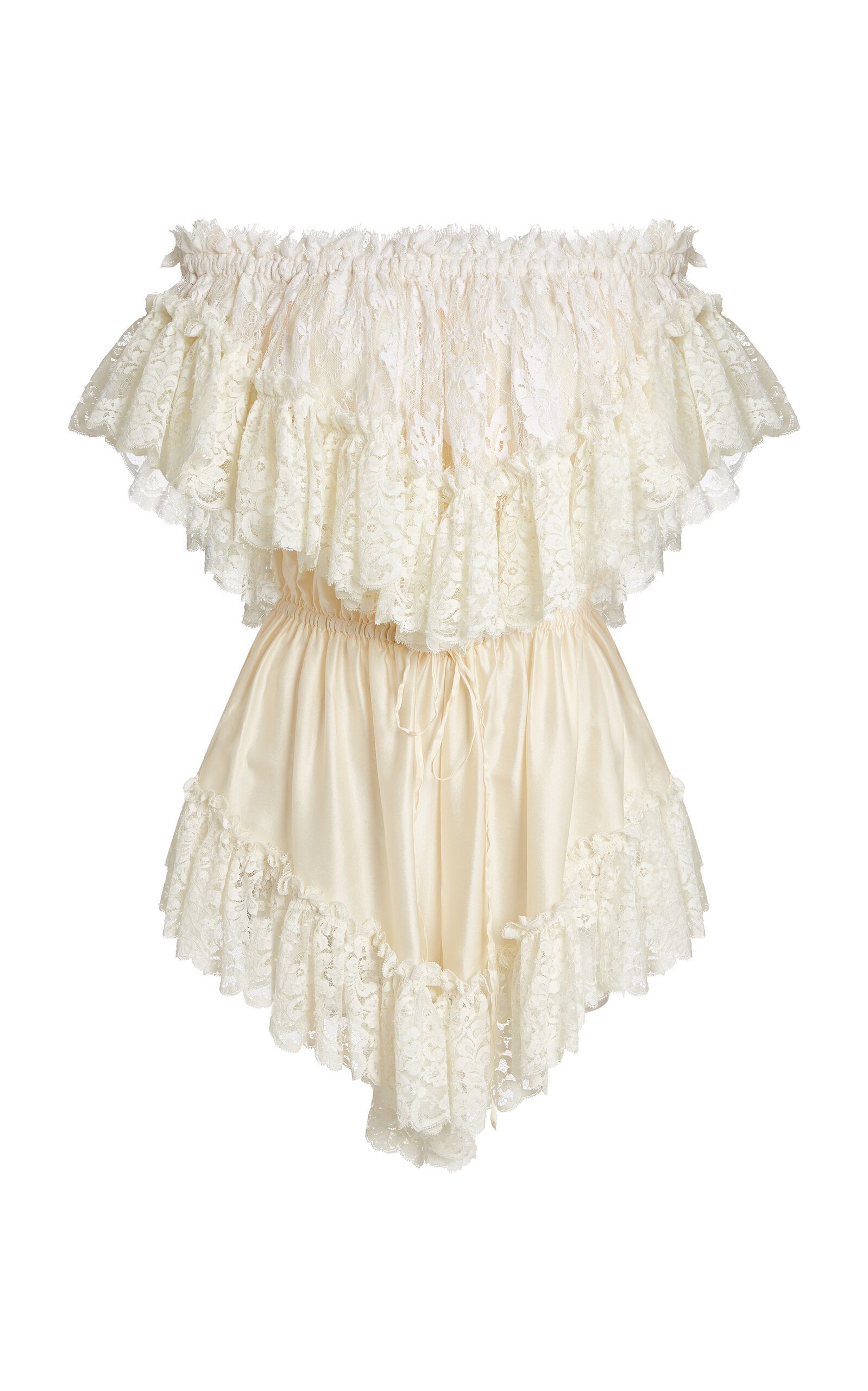 Ruffled Silk-Lace Jumpsuit | Moda Operandi (Global)