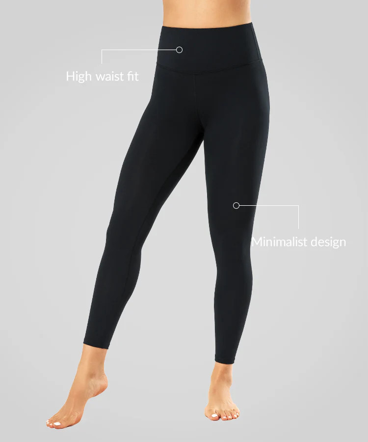 Echo High-Waisted Running Leggings 26" | Women's High Support Leggings | Yvette Sports Development
