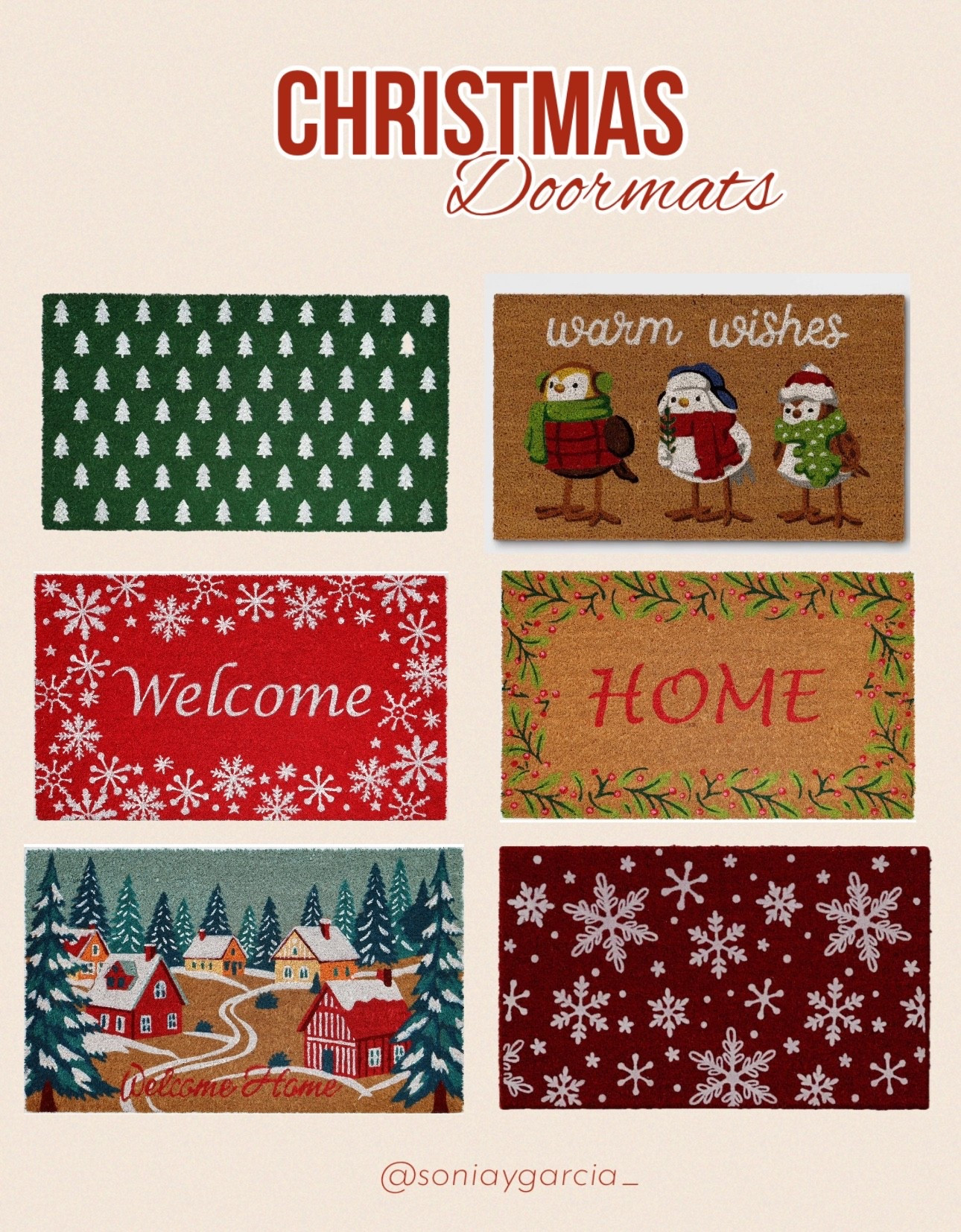 Christmas door mats 🎄

#LTKHome #LTKHoliday