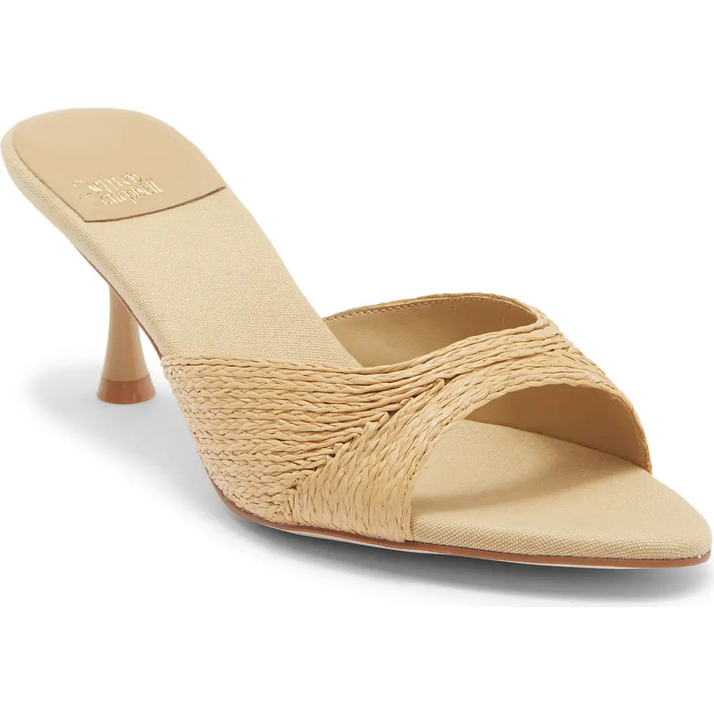 Jeffrey Campbell Spy-Kid Slide Sandal in Natural Raffia at Nordstrom, Size 9.5 | Nordstrom