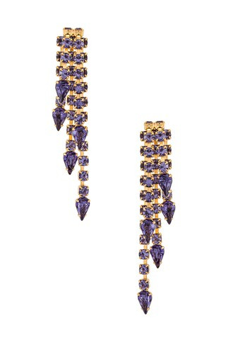 Elizabeth Cole Hayden Earrings in Tanzanite from Revolve.com | Revolve Clothing (Global)