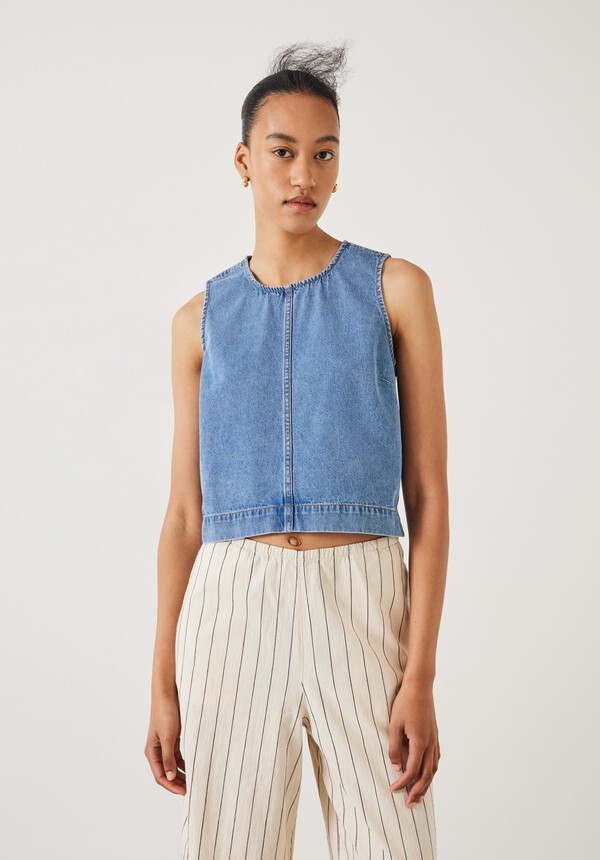 Valerie Denim Top | Hush UK