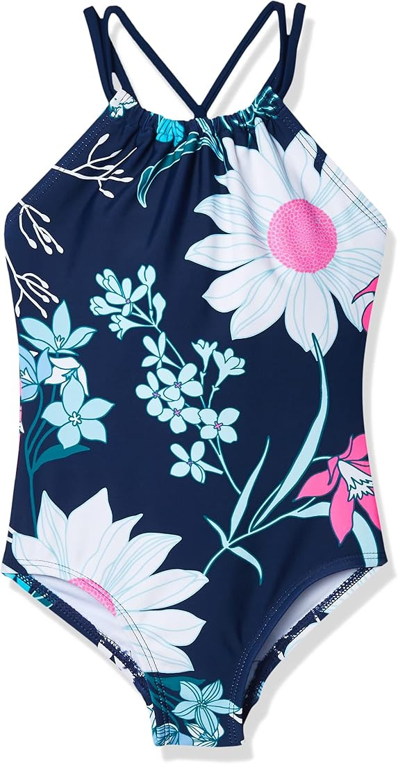 Kanu Surf Girls' Jasmine Beach Sport Halter One Piece Swimsuit | Amazon (US)