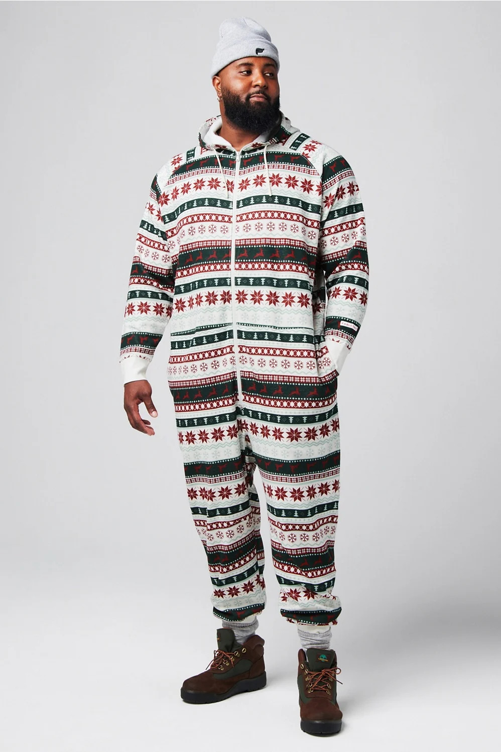 The Go-To Fleece Hooded Onesie | Fabletics - North America