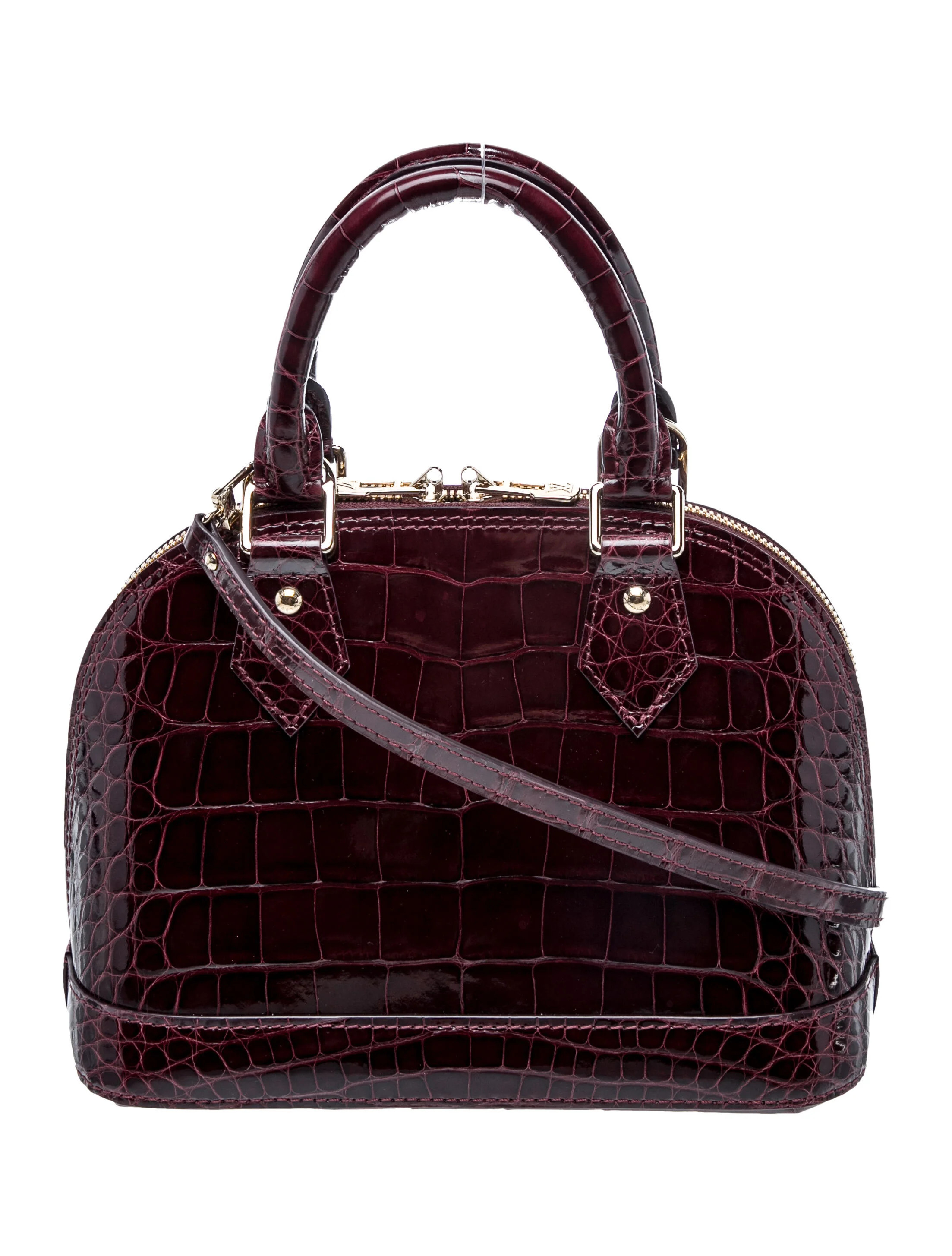 Louis Vuitton Alligator Alma BB - Burgundy Handle Bags, Handbags - LOU1224148 | The RealReal | The RealReal