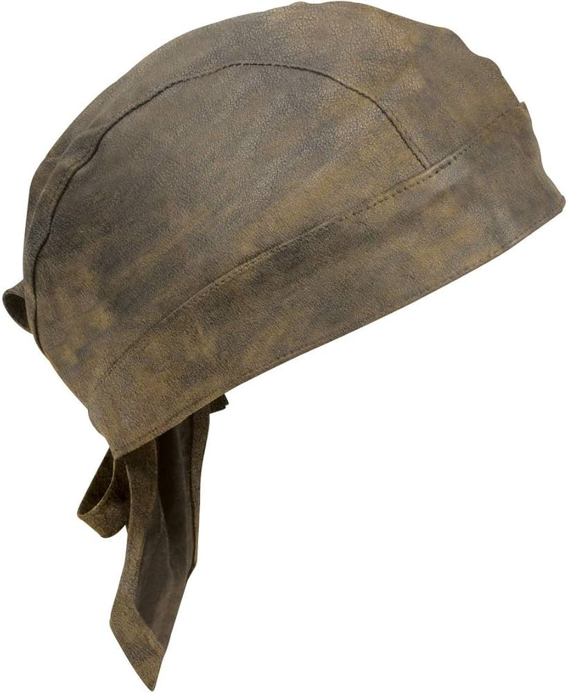 Milwaukee Leather MP7990 Unisex Distressed Brown Motorcycle Leather Cap - One Size | Amazon (US)