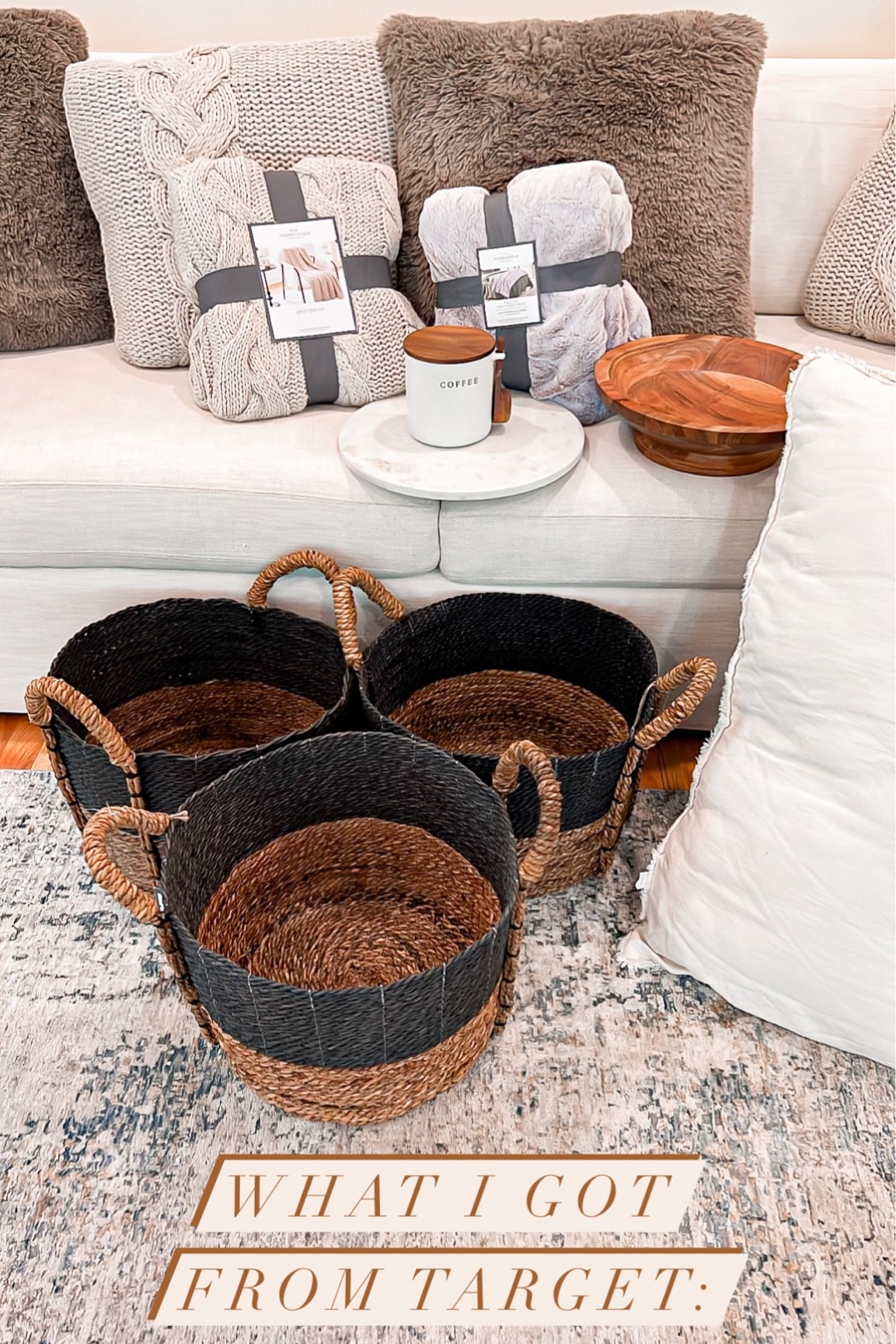 What I got from target:
Target home finds 

#target #targethome #homedecor #livingroom #laurabeverlin

#LTKSeasonal #LTKhome #LTKunder50