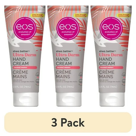 (3 pack) eos Shea Better Ultra Derm Hand Cream - Coconut Waters, Moisturizes Dry Skin, 2.5 fl oz | Walmart (US)