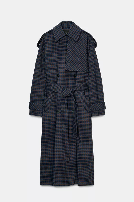 PLAID TRENCH COAT ZW COLLECTION LIMITED EDITION | Zara Canada