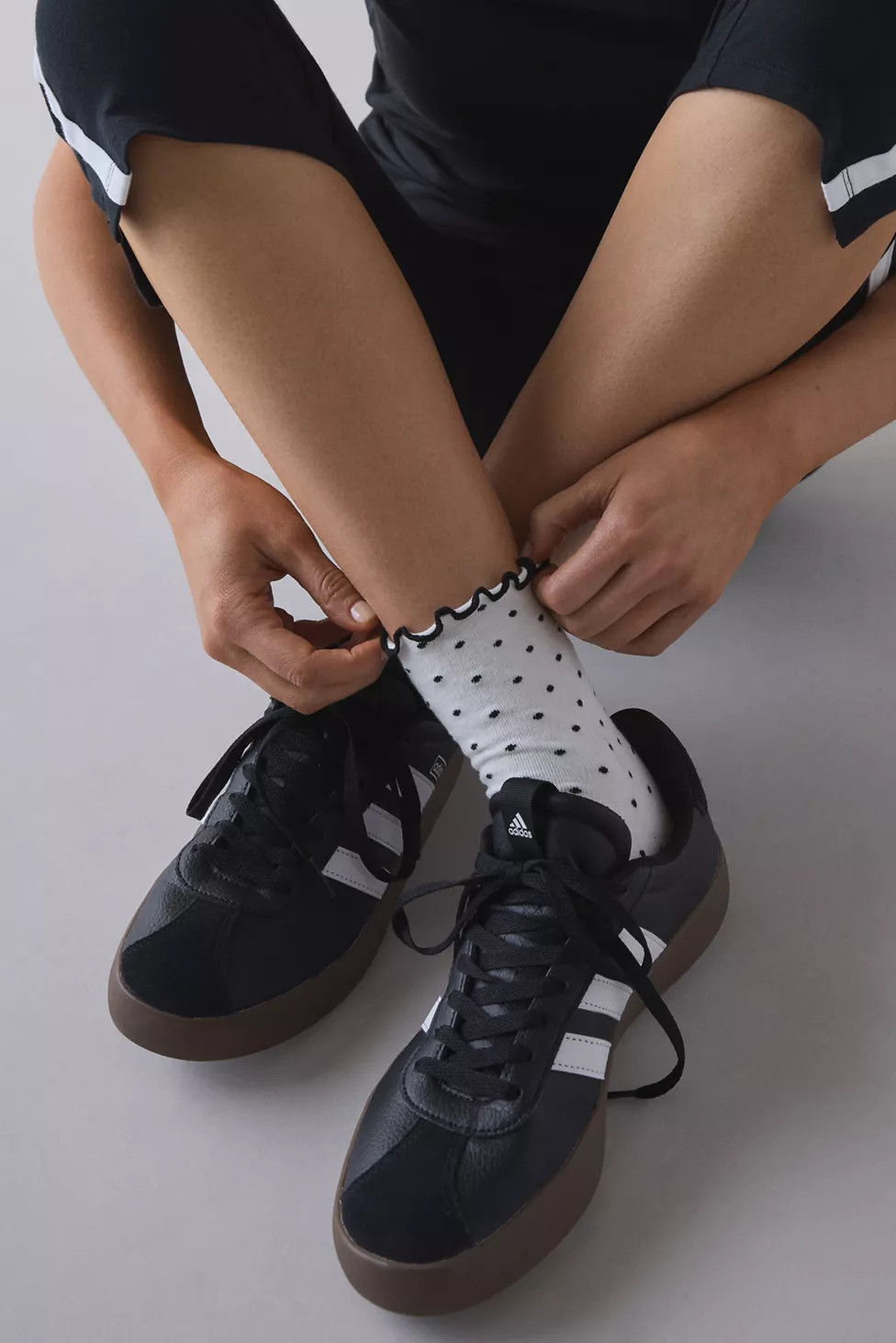 Lettuce-Edge Polka Dot Sock | Urban Outfitters (US and RoW)