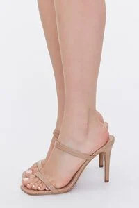 Faux Croc Leather Slip-On Heels | Forever 21 (US)