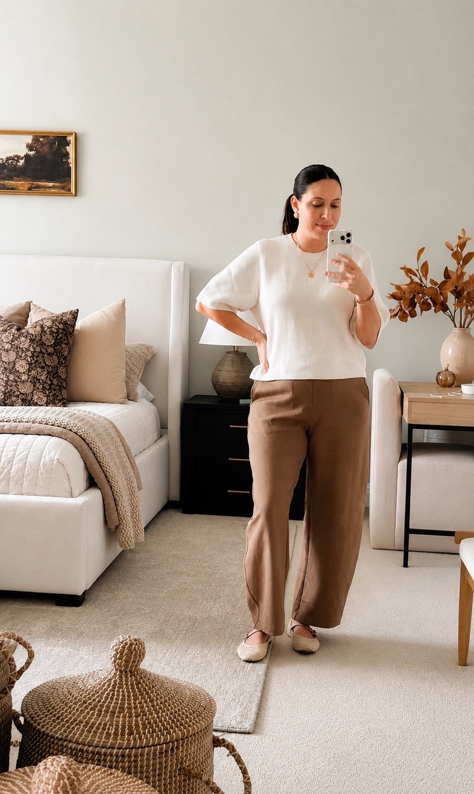 Finallyyyyy, sweater weather! 🍂 And these pants? SO comfortable. I immediately bought them in black too!

#LTKootd #LTKOver40 #LTKMidsize