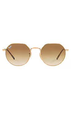 Ray-Ban Jack in Arista & Clear Gradient Brown from Revolve.com | Revolve Clothing (Global)