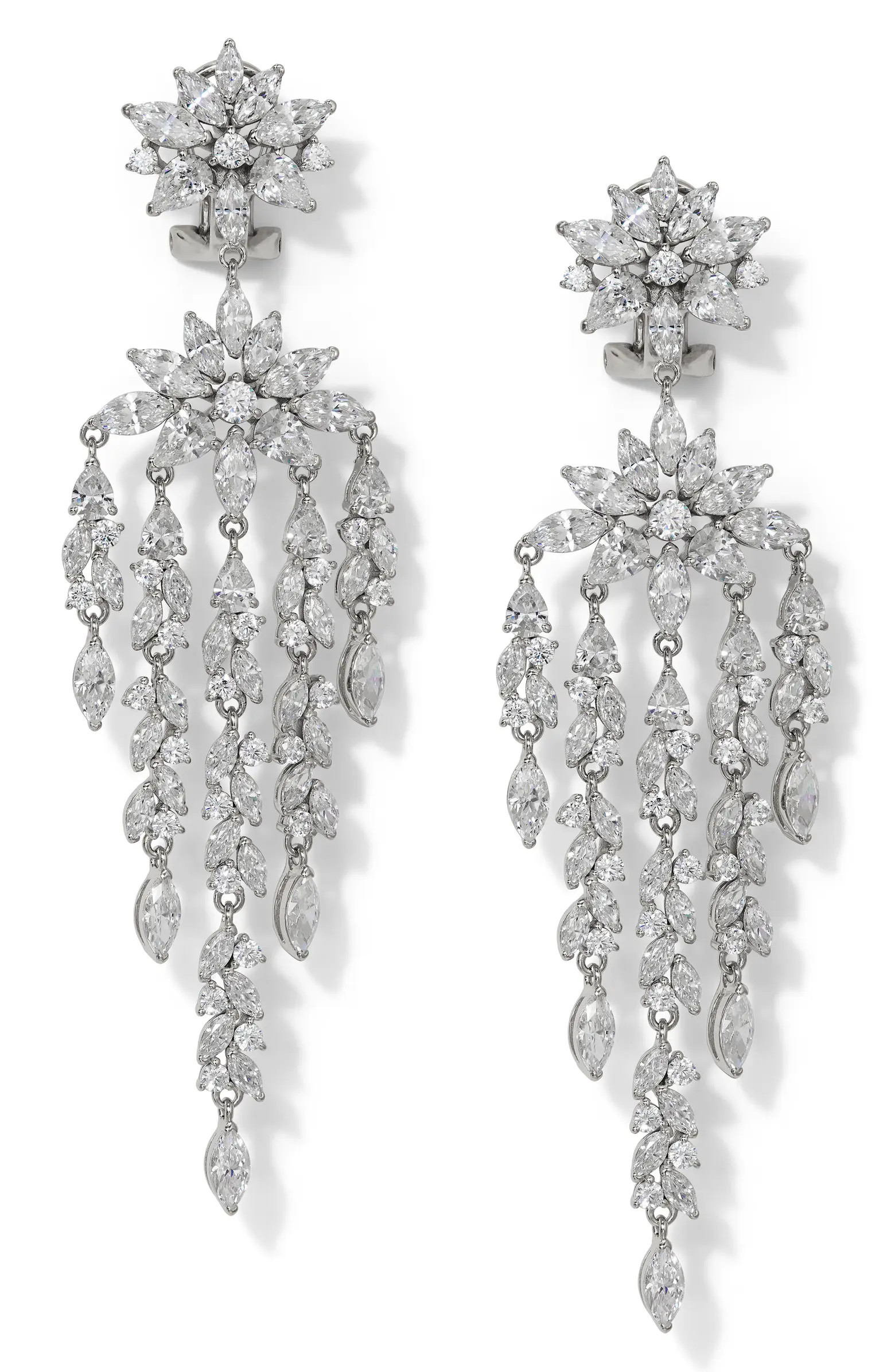 Nadri Sav Drama Cubic Zirconia Chandelier Earrings | Nordstrom | Nordstrom
