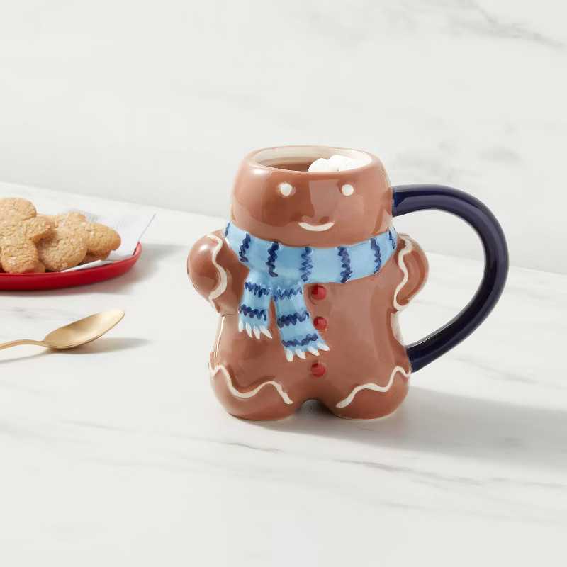 14oz Stoneware Figural Gingerbread Man Mug - Wondershop™ | Target