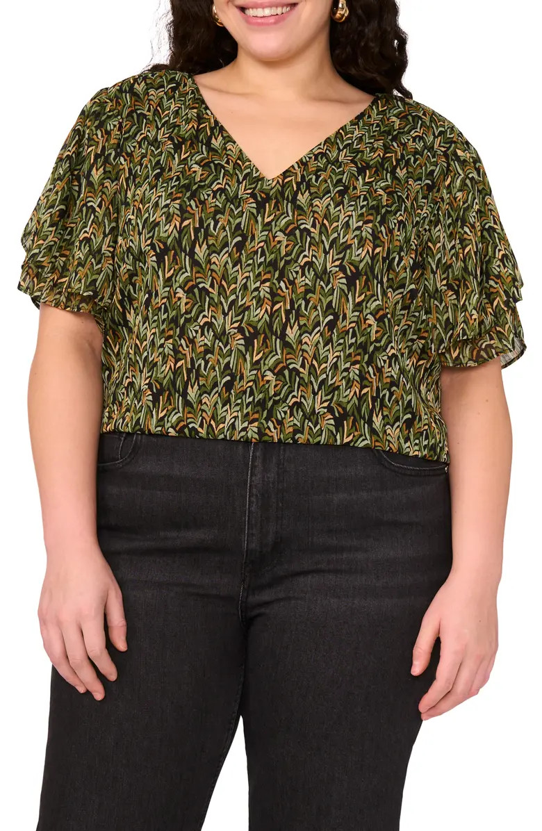 Ruffle Short Sleeve Blouse | Nordstrom