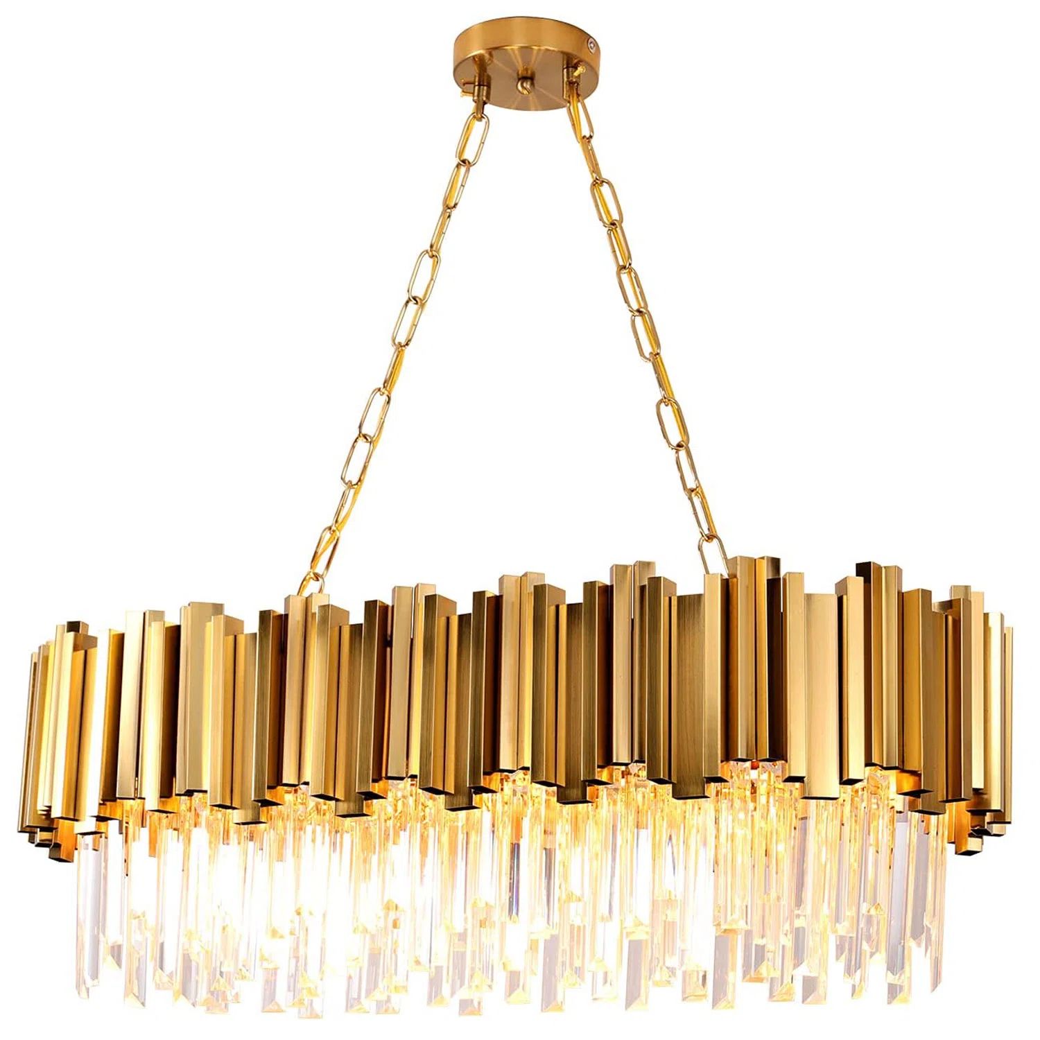 Torina 8 - Light Unique / Statement Tiered Chandelier with Crystal Accents | Wayfair North America