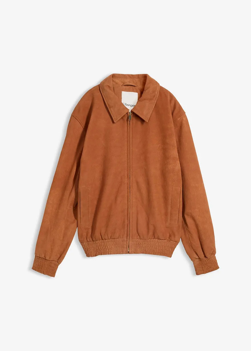 Blouson aus Veloursleder | Bonprix DE