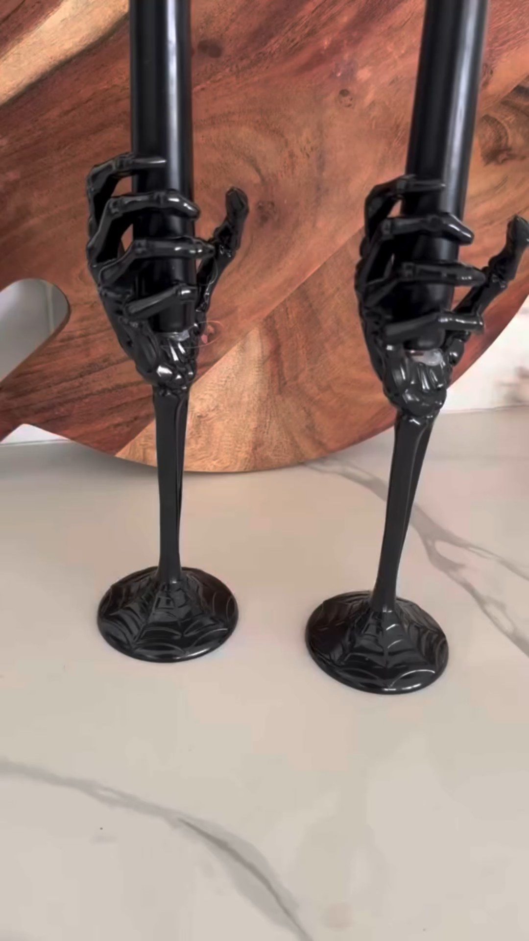 I love a good diy that doesn’t cost a lot of money! These @dollartree champagne glasses made these cutest candlestick holders! 

Items you need:
-dollar tree champagne glasses
-thumb tacks 
-hot glue
-candlesticks (I used the bleeding candle sticks in my LTK)

I hope you enjoy!!!

#adaydreamblog #halloween #diyhalloween #dollartree #dollartreediy #candlestickholder #spookyseason #easyentertaining #diy #candles #bermonths #mom #homestyle