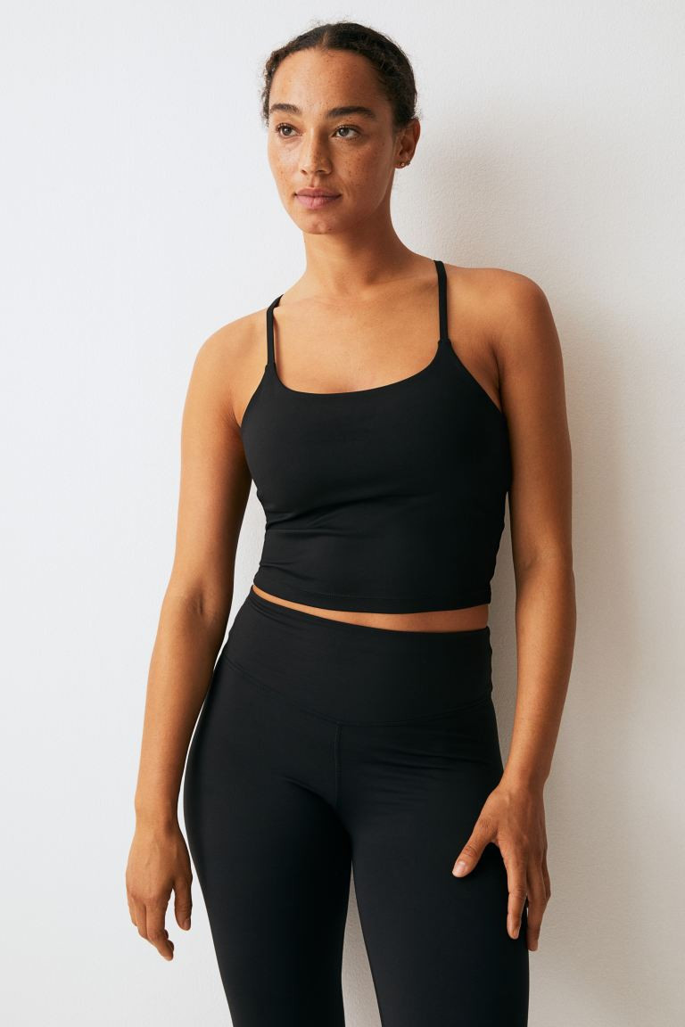 DryMove™ Cropped sports vest top | H&M (UK, MY, IN, SG, PH, TW, HK)
