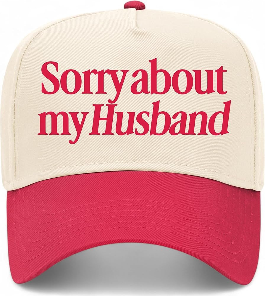 Sorry About My Husband Vintage Trucker Hat | Premium Snapback Baseball Hat for Women, Mothers, & ... | Amazon (US)