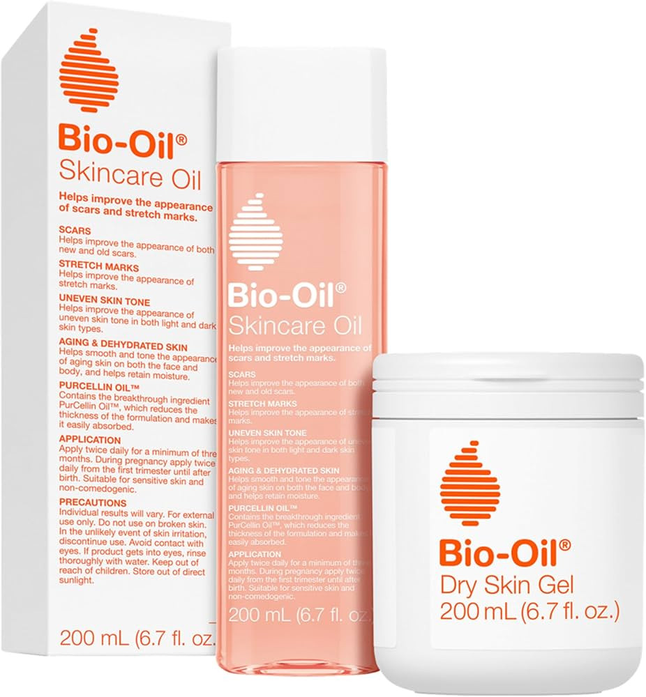 Bio-Oil Skincare Oil Body Oil with Bio-Oil Dry Skin Gel, Full Body Skin Moisturizer | Amazon (US)