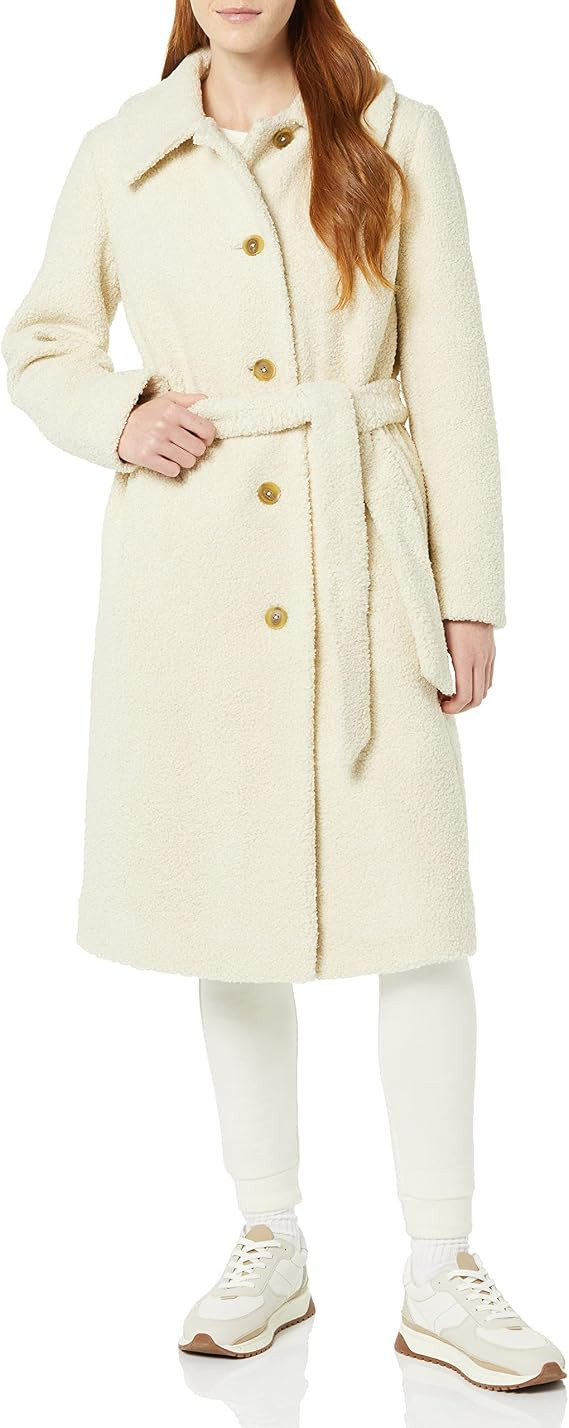 Amazon Essentials Women's Relaxed-Fit Recycled Polyester Sherpa Long Coat (Available in Plus Size... | Amazon (US)
