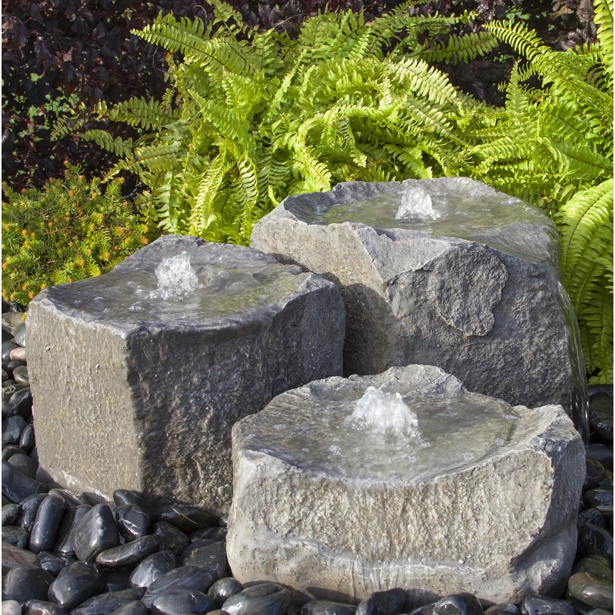 Haleyville Weather Resistant Rock Fountain | Wayfair North America