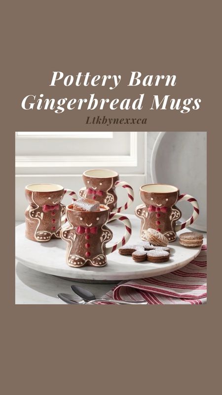 Pottery Barn Gingerbread Mugs 

#LTKSeasonal #LTKHoliday #LTKhome