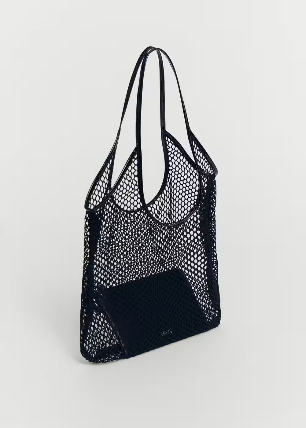 Mesh pattern shopper bag -  Women | Mango United Kingdom | MANGO (UK)