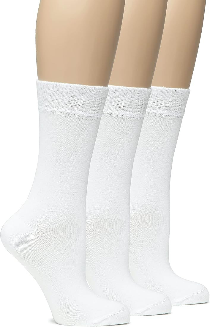 Hugh Ugoli Bamboo Women Socks, Soft Thin Crew Socks for Trouser, Dress, Business, Casual - 3 Pairs,  | Amazon (US)
