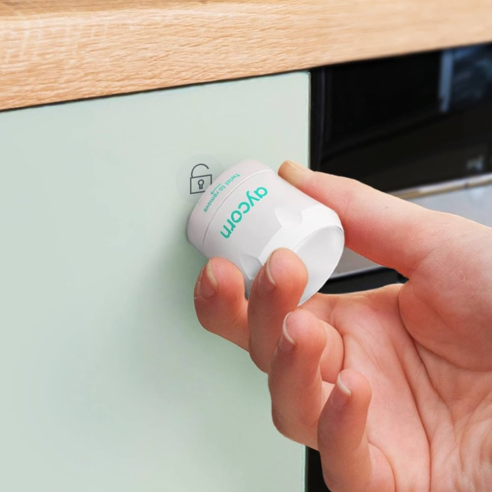 AYCORN® Magnetic Safety Cupboard Locks [10x] for Children [Includes 2X Keys] Child & Baby Safety... | Amazon (UK)