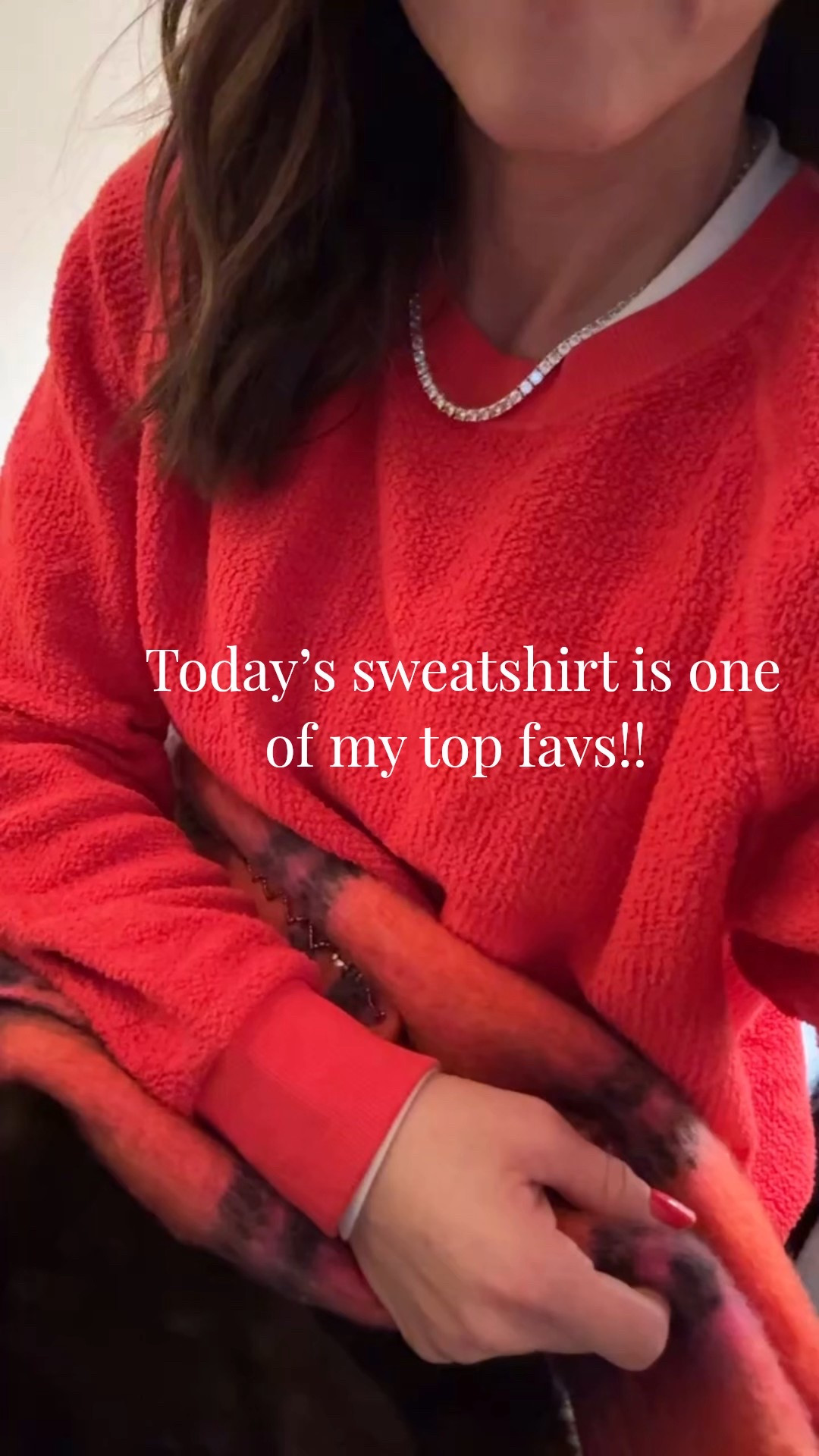 Size up. M here. Runs fitted. 
Love this festive red. I have 5 colors  

#LTKSeasonal #LTKHoliday