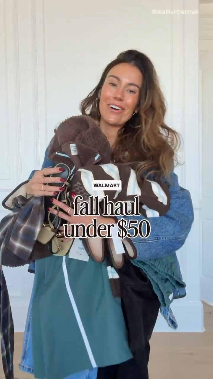 Walmart fall hall under $50! ✨ obsessed with these new fall items from @Walmart 

Sizing-
Denim jacket size: 0x
White tee: M 
Track pants: M 
Striped sweater: M 
Red Sherpa zip up: M 
Mid ride denim: 4 
Ecru barrel jeans: 2

#WalmartPartner @walmartstyle #WalmartStyle

Fall shoes, date night outfit, fall outfit, over 40 outfit, wide leg jeans, affordable fall fashion, Walmart fashion

#LTKootd #LTKSeasonal #LTKOver40