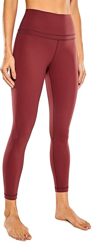 CRZ YOGA Women's Naked Feeling Workout Leggings 25 Inches - 7/8 High Waist Yoga Tight Pants | Amazon (US)