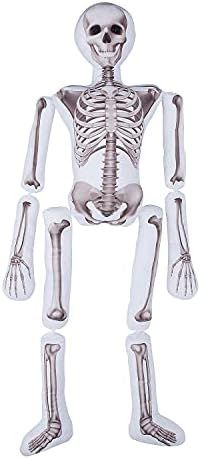 Fun Express Halloween Plush Skeleton Pillow, 5 Feet Tall - Halloween Decor - 1 Piece | Amazon (US)