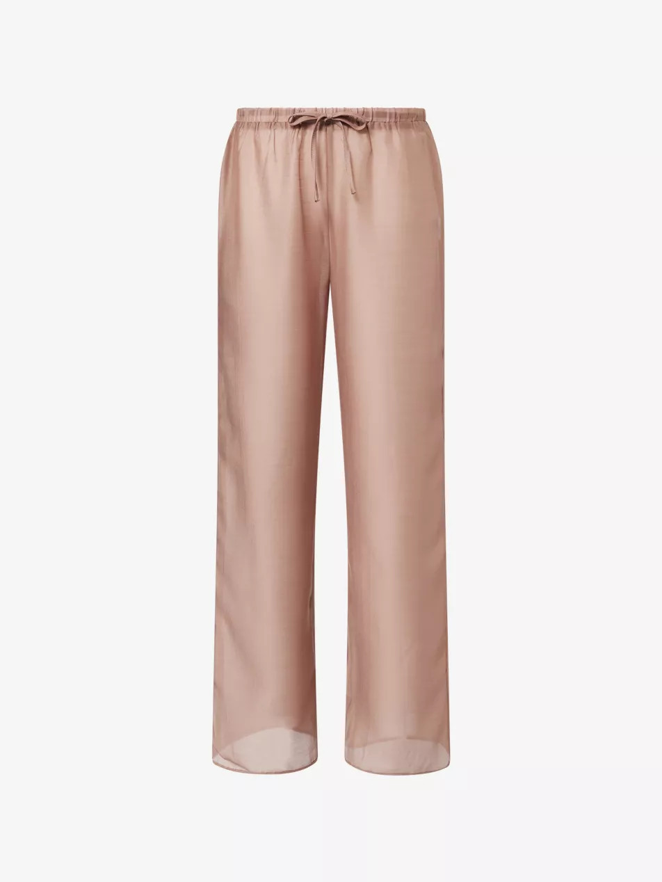 Shar Wide-Leg Sheer Trousers | Selfridges